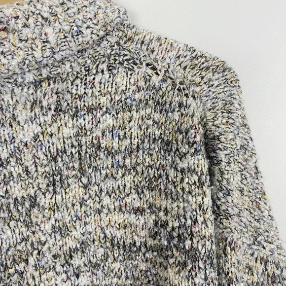 Lou & Grey Sequined Marled Chunky Wool Blend Turtleneck Sweater - Picture 11 of 14